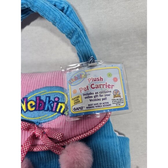 Webkinz Plush Purse Pink and Blue Stuffed Animal Holder- With Sealed Code - Picture 2 of 3
